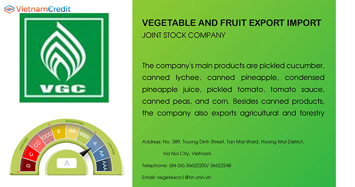 VEGETABLE AND FRUIT EXPORT IMPORT JOINT STOCK COMPANY I